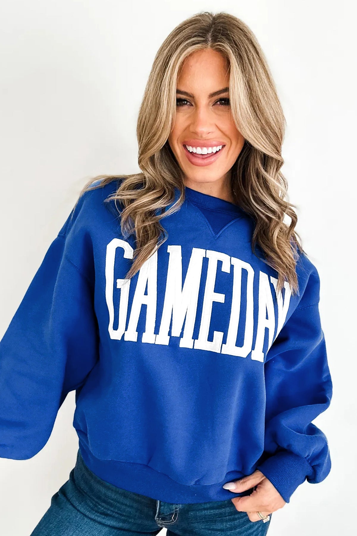 Game Day Varsity Crewneck Sweatshirt