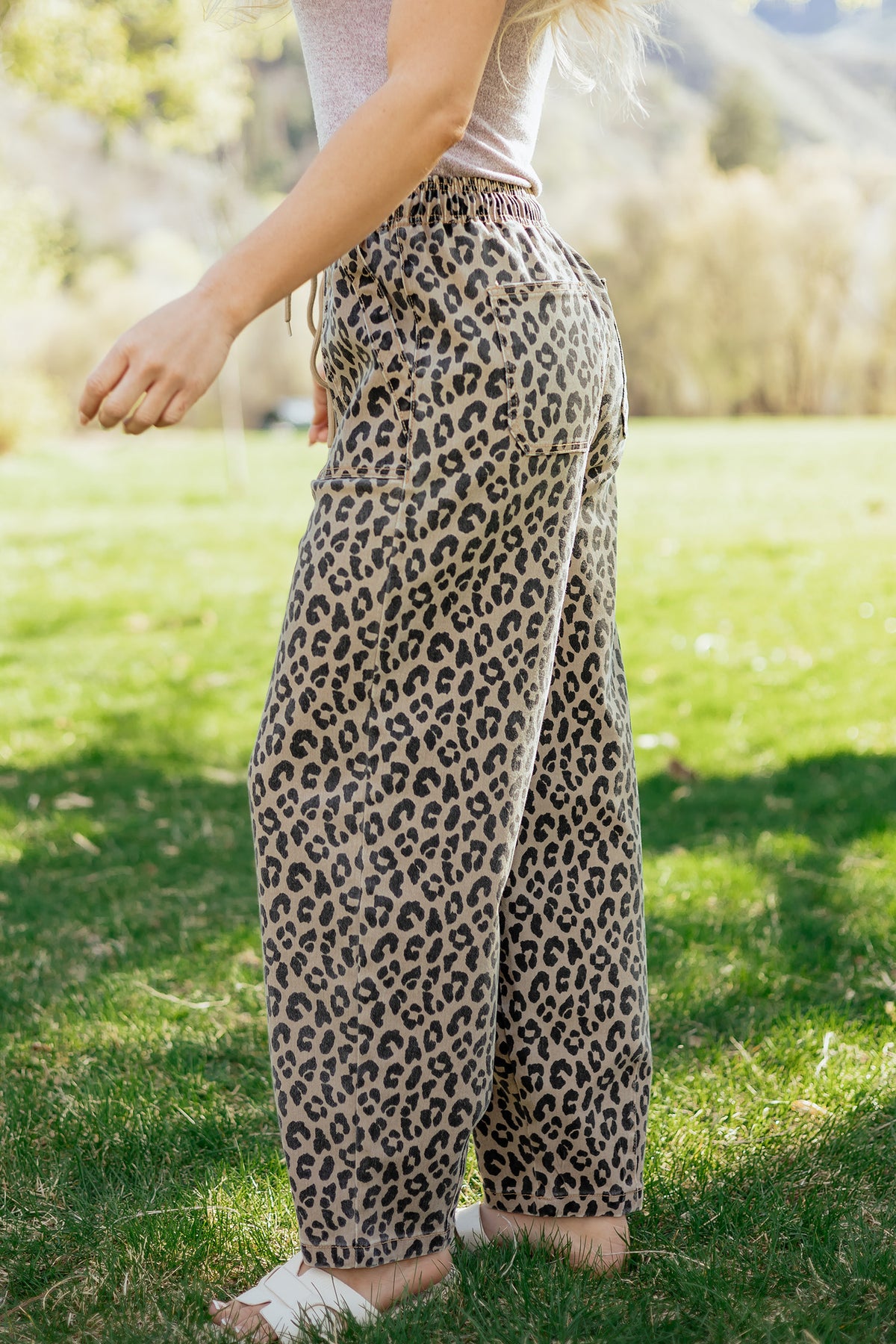 Wild Side Leopard Wide-Leg Pants