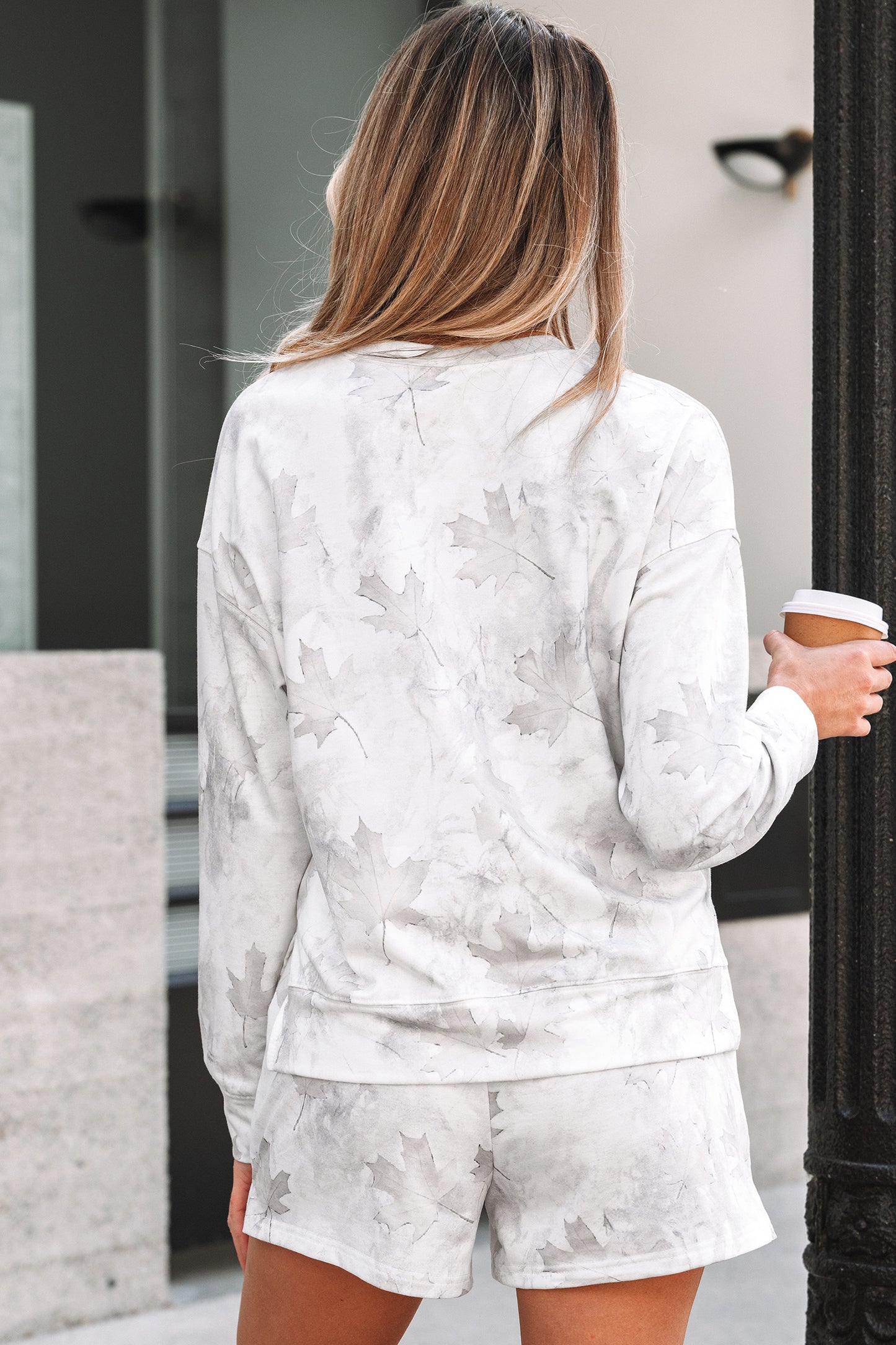 Maple Camo Pullover & Shorts Set