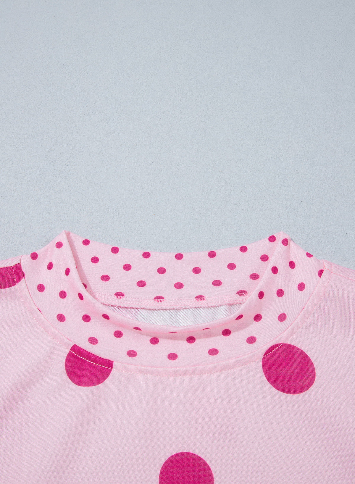 Merry & Bright Polka Dot Oversized Tunic Sweatshirt