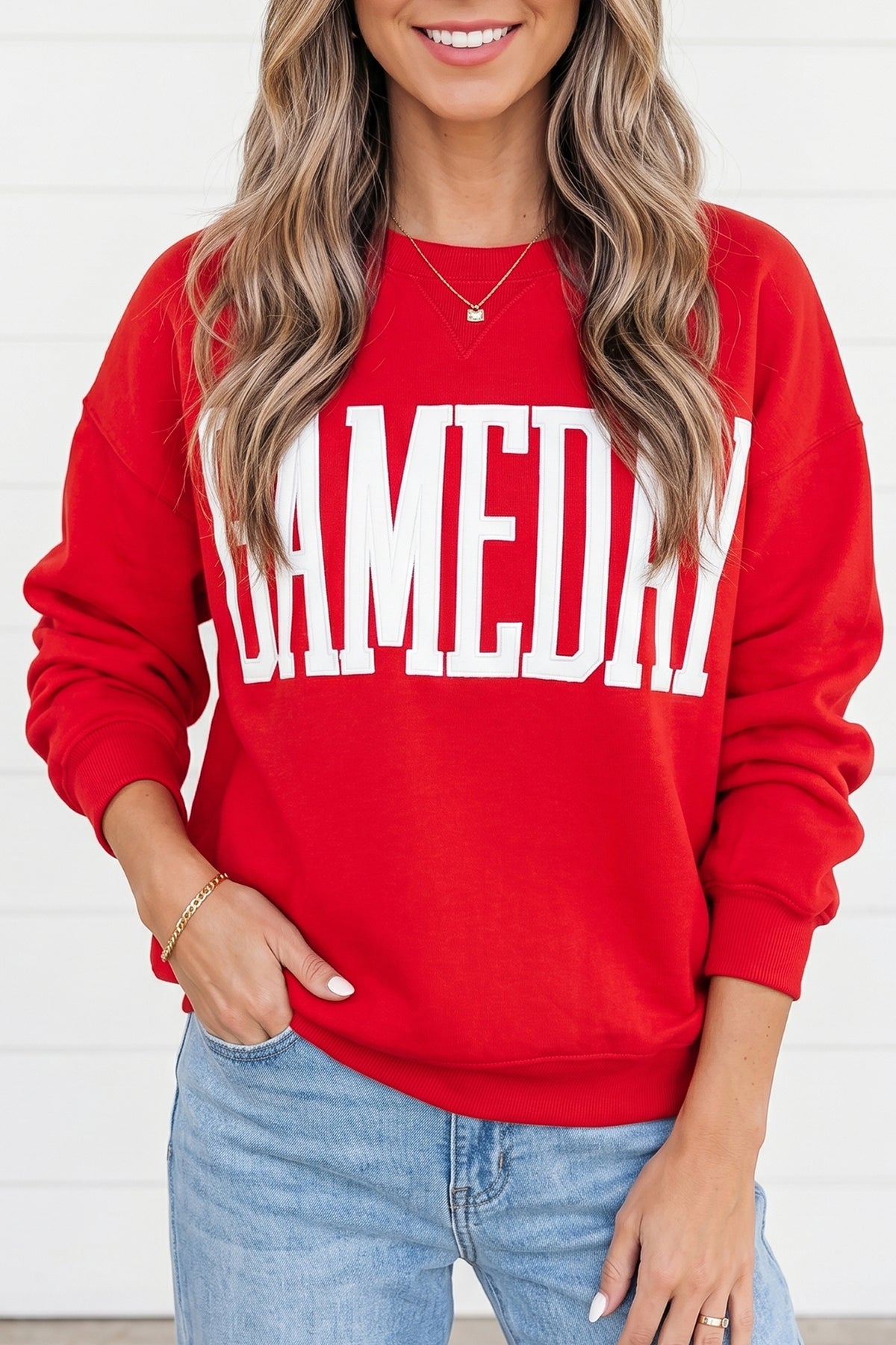 Game Day Varsity Crewneck Sweatshirt