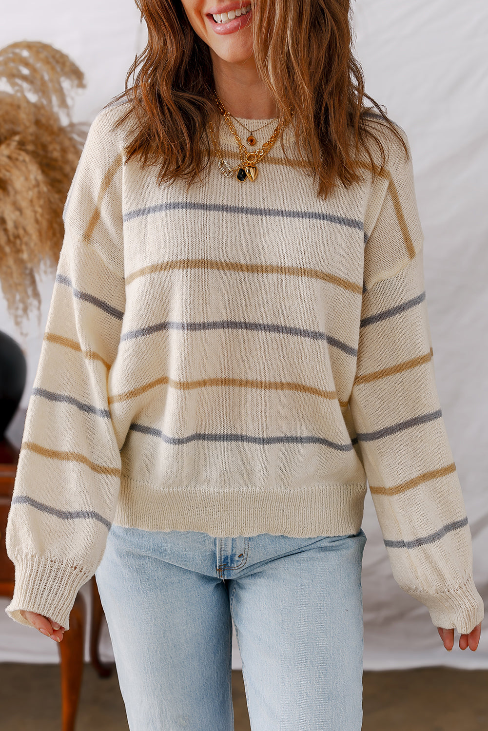 Autumn Avenue Striped Sweater