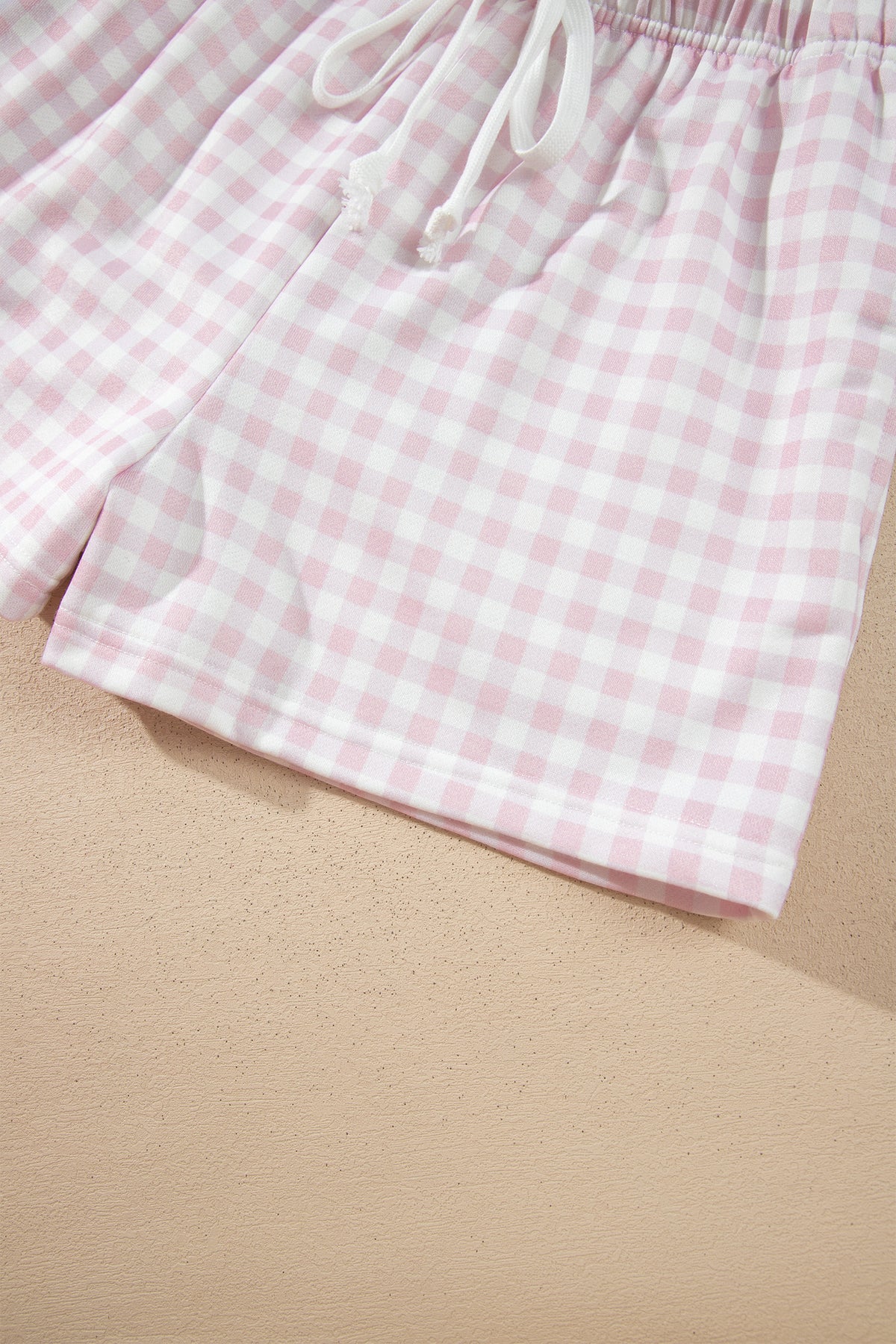 Weekend Gingham Pullover & Shorts Set