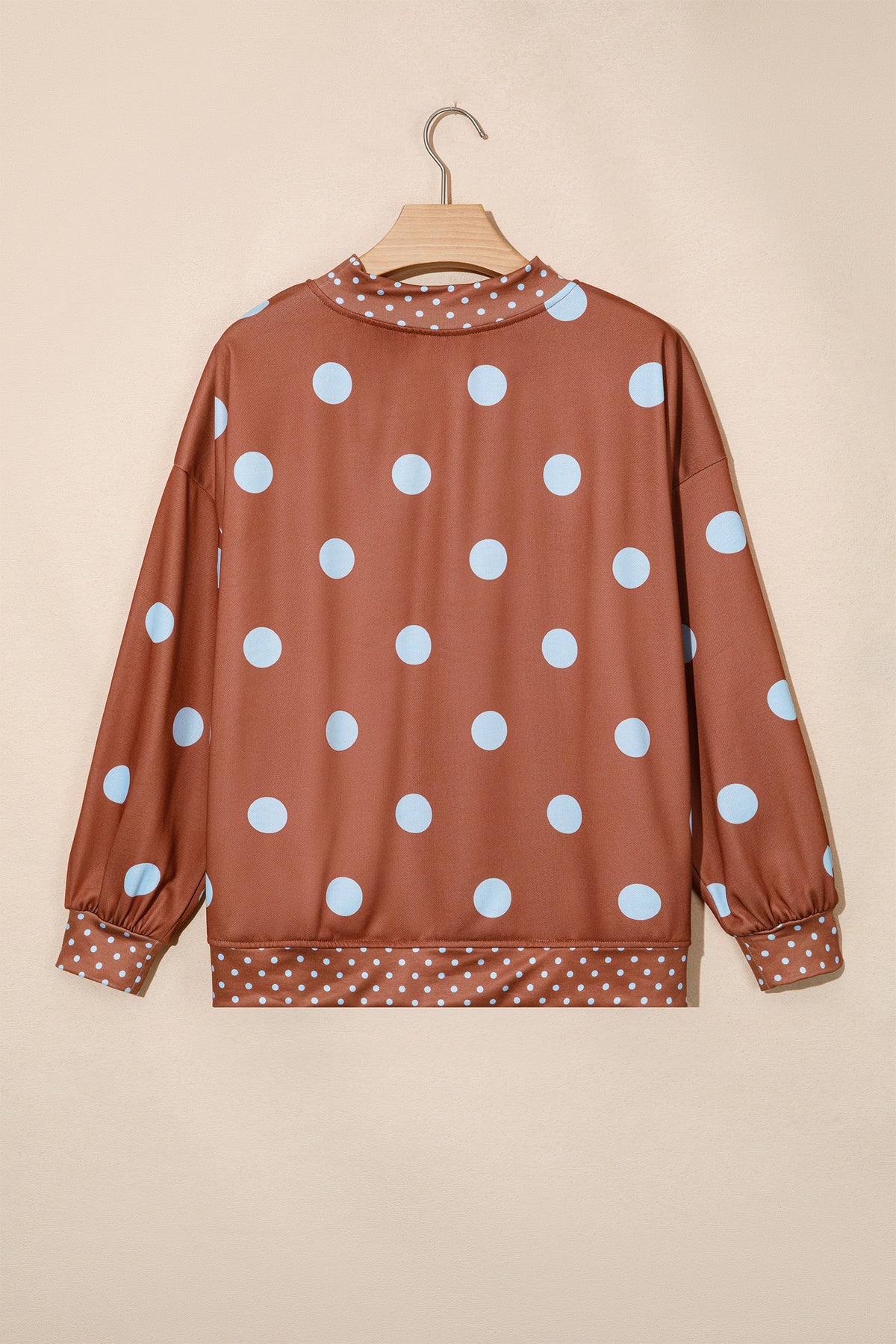 Merry & Bright Polka Dot Oversized Tunic Sweatshirt