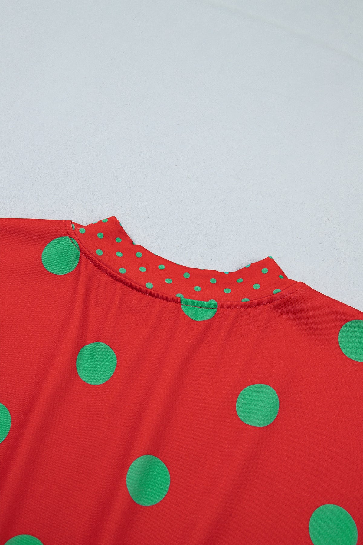Merry & Bright Polka Dot Oversized Tunic Sweatshirt