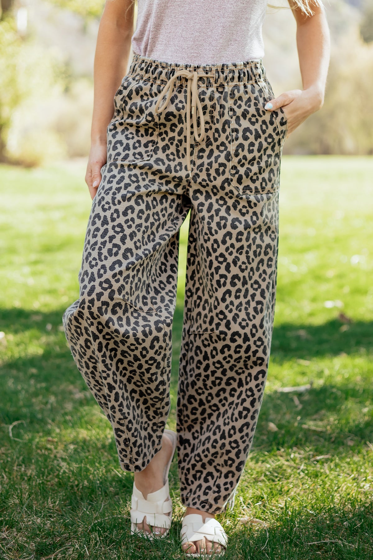 Wild Side Leopard Wide-Leg Pants