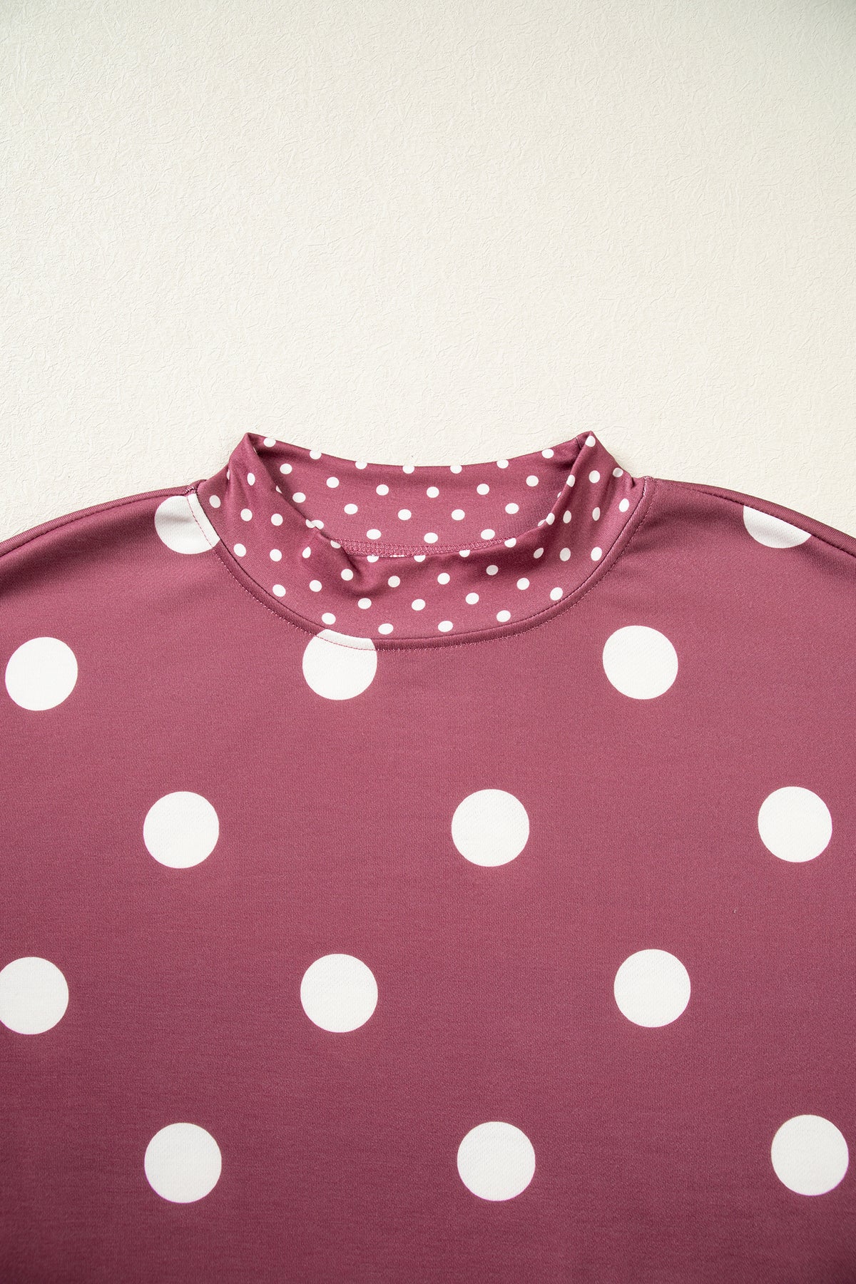 Merry & Bright Polka Dot Oversized Tunic Sweatshirt