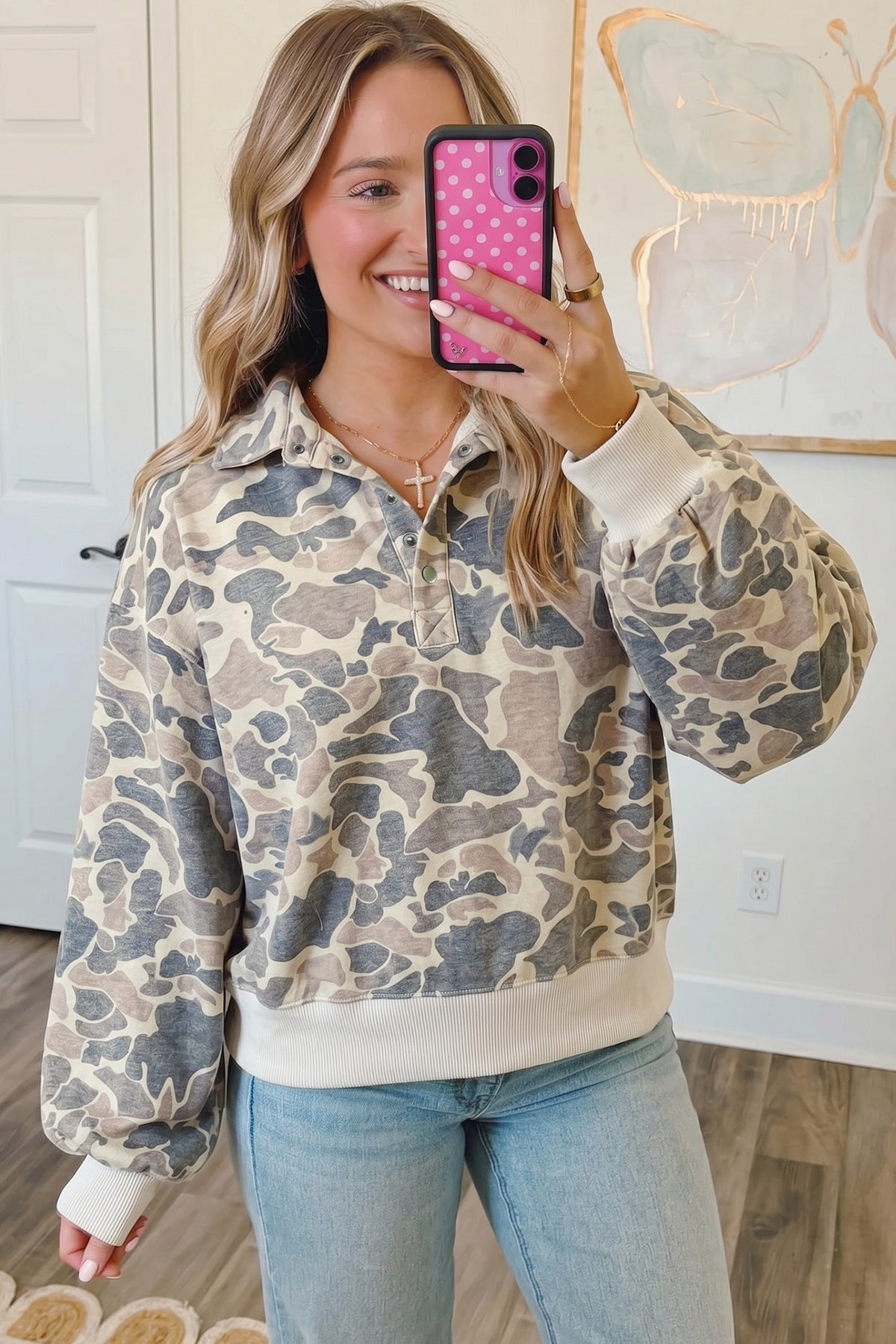 Weekend Camo Quarter-Zip Pullover