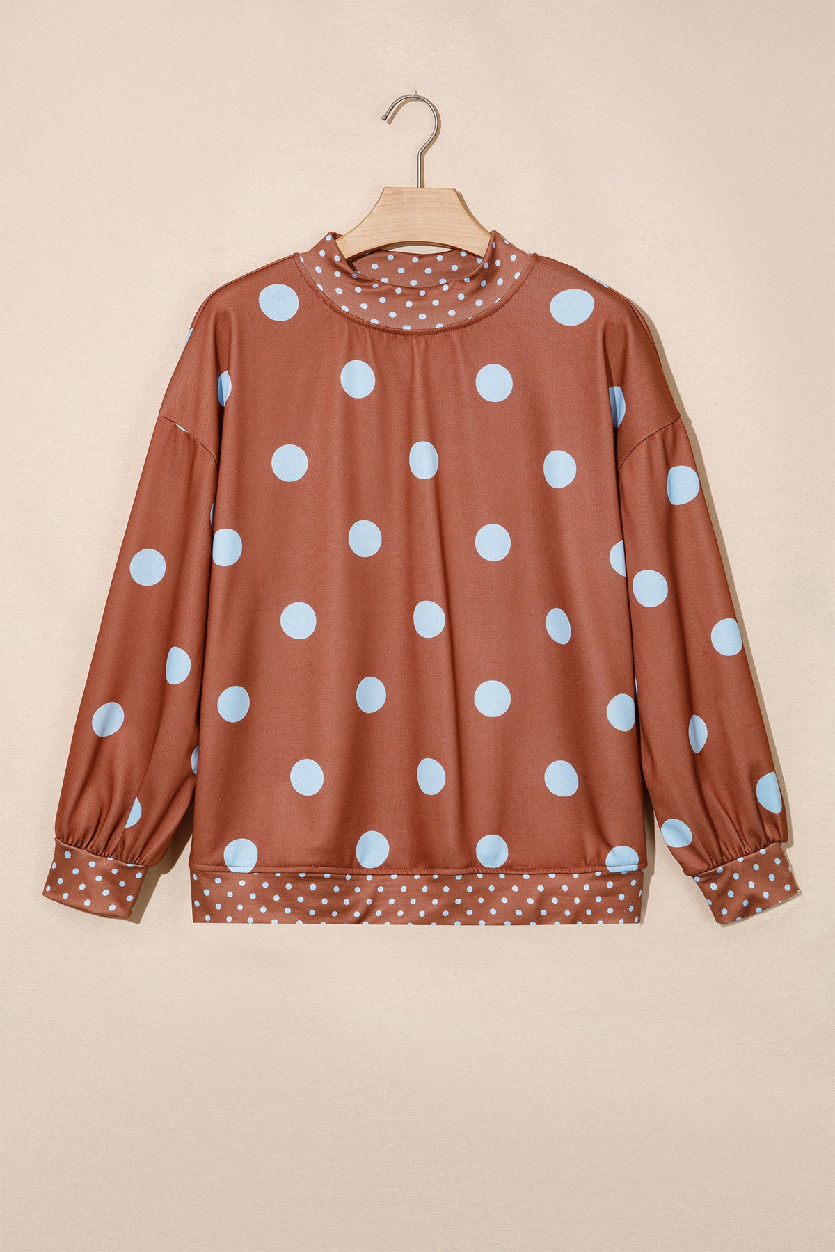 Merry & Bright Polka Dot Oversized Tunic Sweatshirt