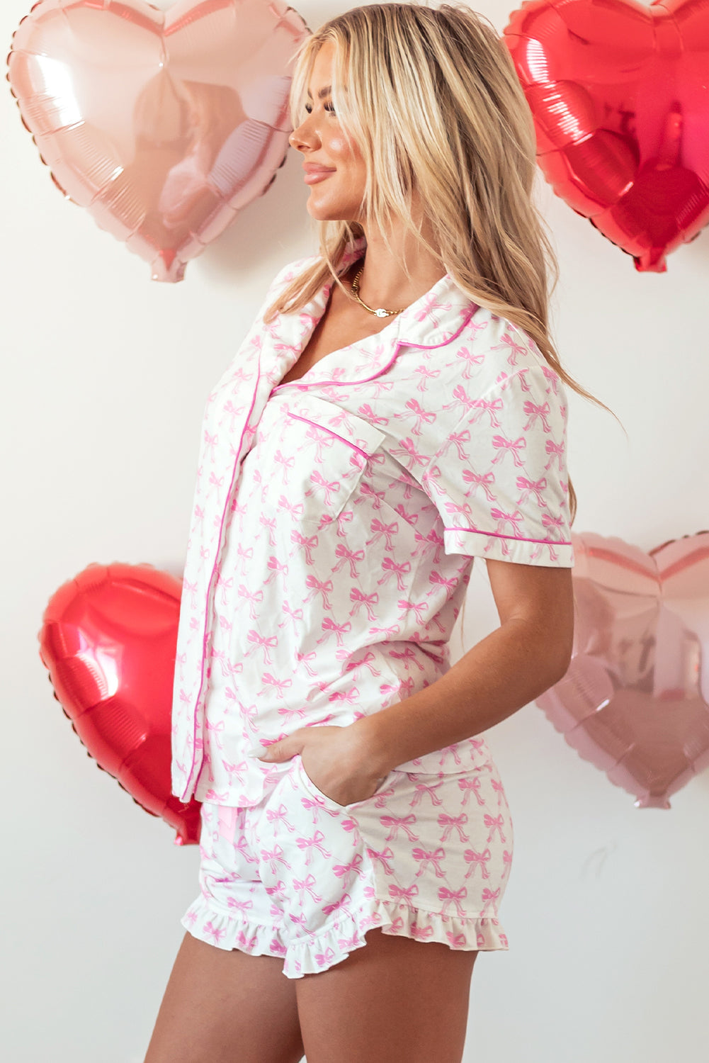 Sweet Bow Pajama Set