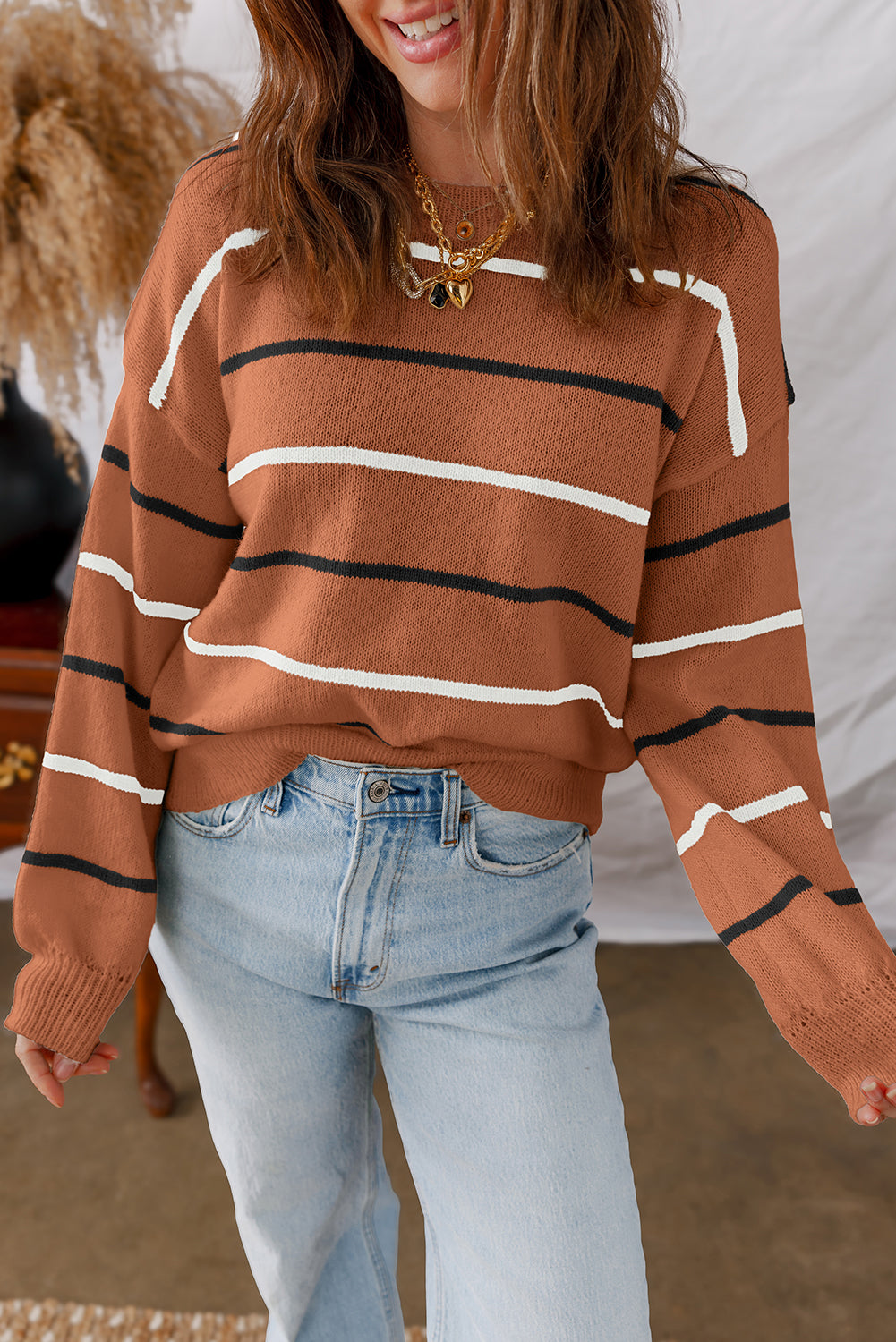 Autumn Avenue Striped Sweater