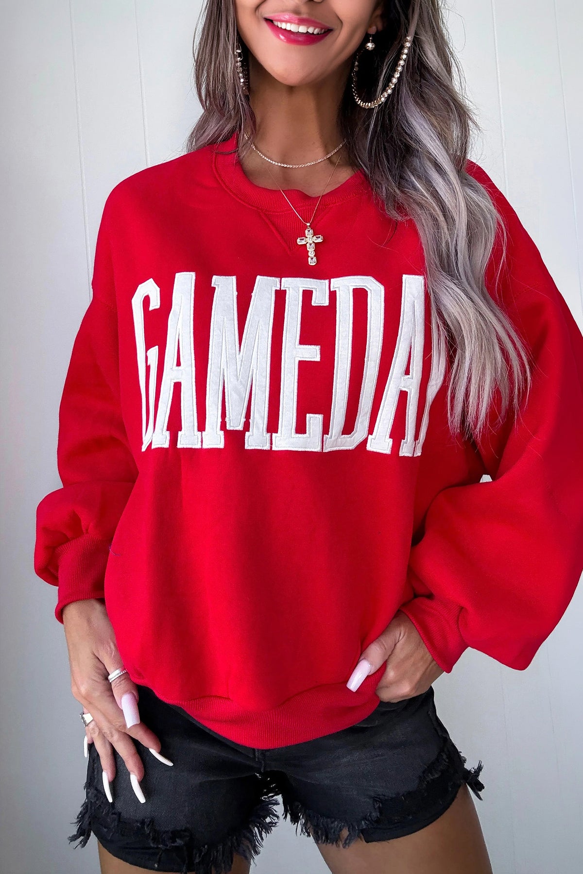 Game Day Varsity Crewneck Sweatshirt