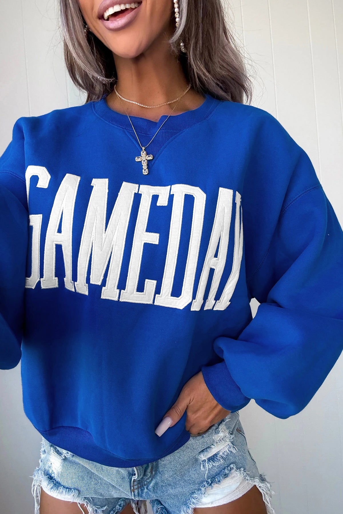 Game Day Varsity Crewneck Sweatshirt