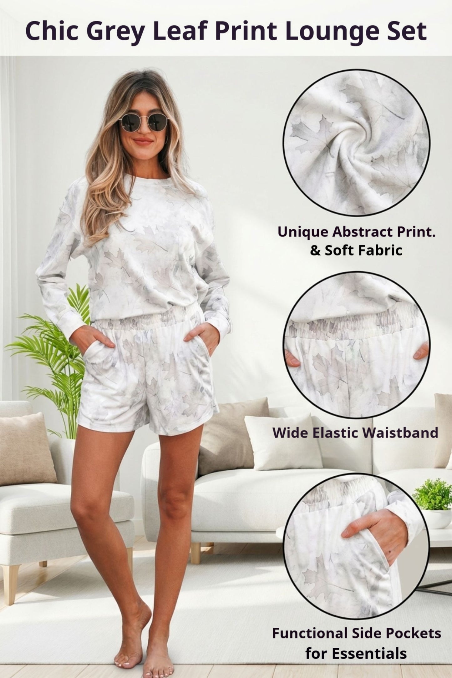 Maple Camo Pullover & Shorts Set