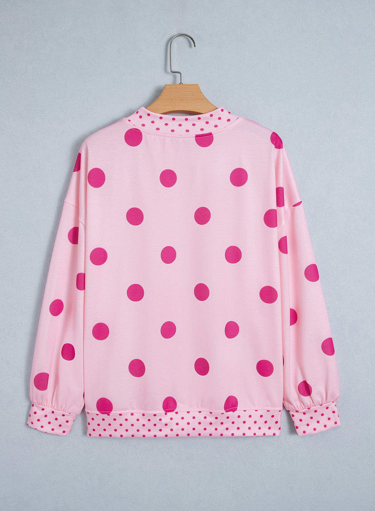 Merry & Bright Polka Dot Oversized Tunic Sweatshirt