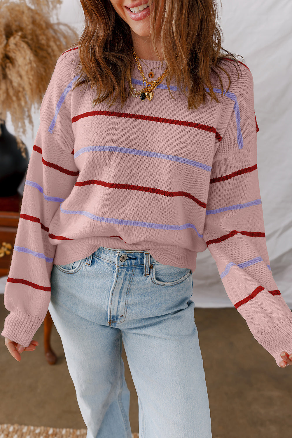 Autumn Avenue Striped Sweater