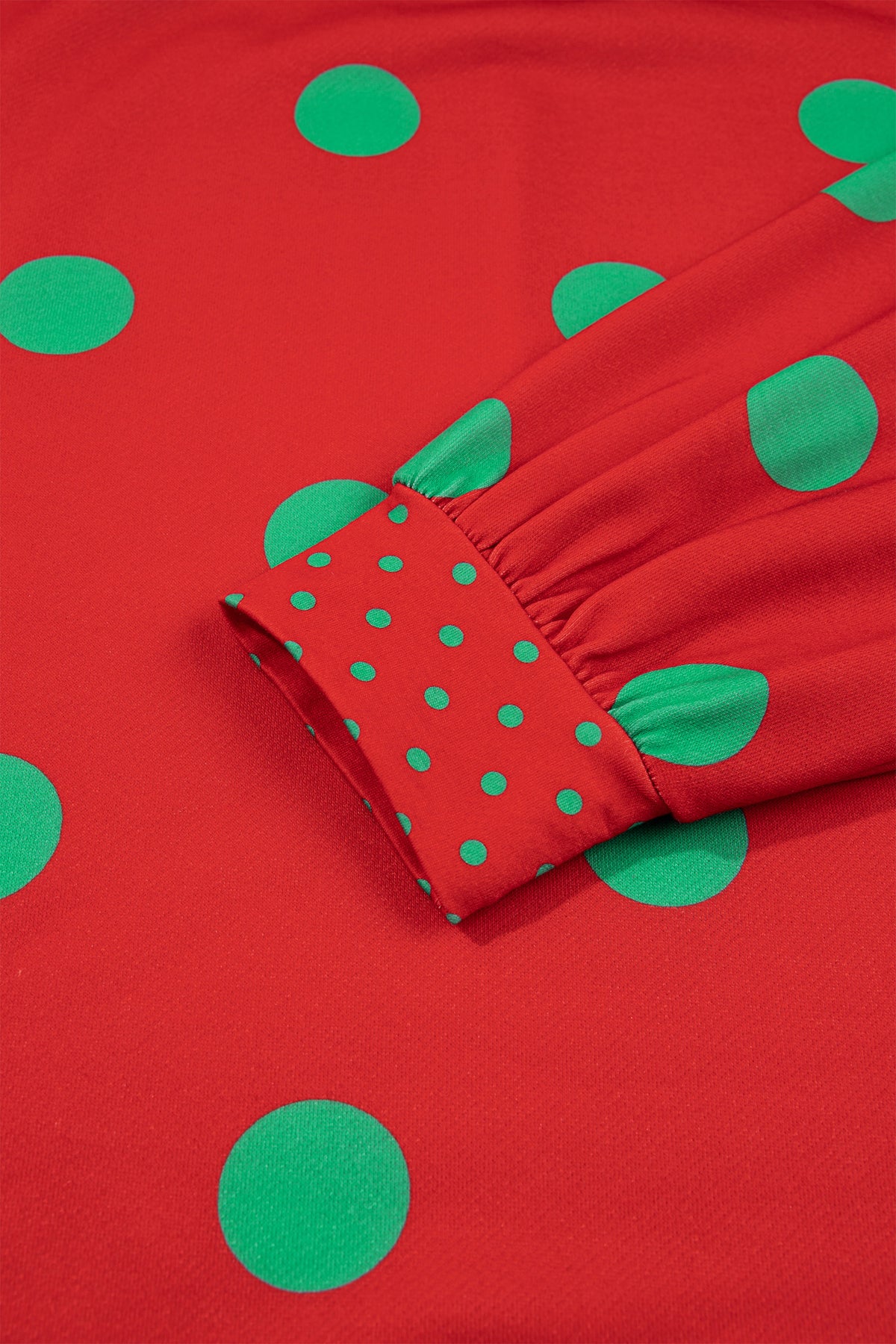 Merry & Bright Polka Dot Oversized Tunic Sweatshirt