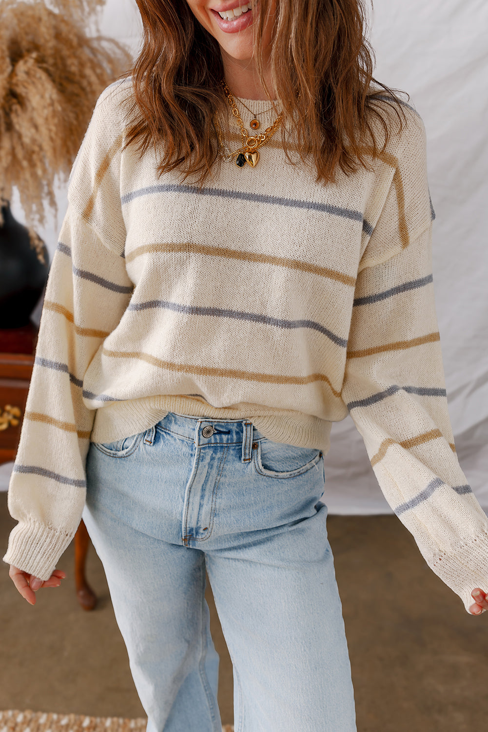 Autumn Avenue Striped Sweater