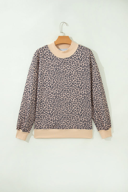 Wild Side Leopard Print Sweatshirt