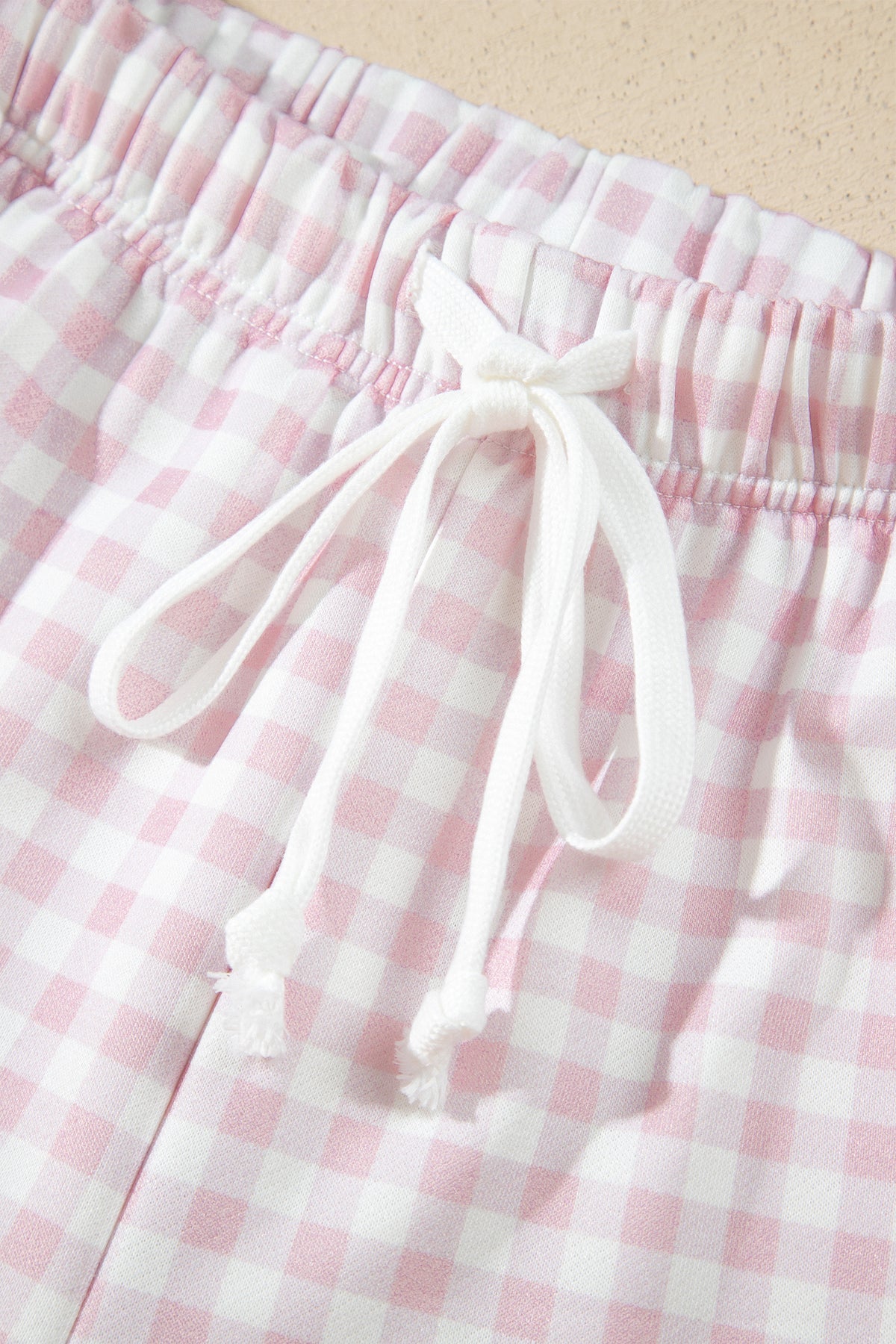 Weekend Gingham Pullover & Shorts Set